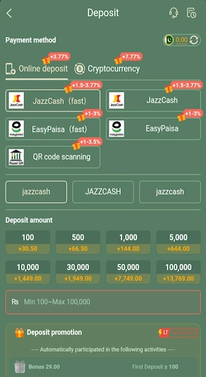 777Stake.Bet Game Deposits