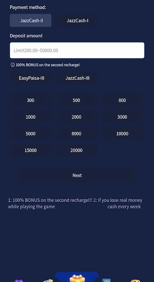 PK368 Game Deposits