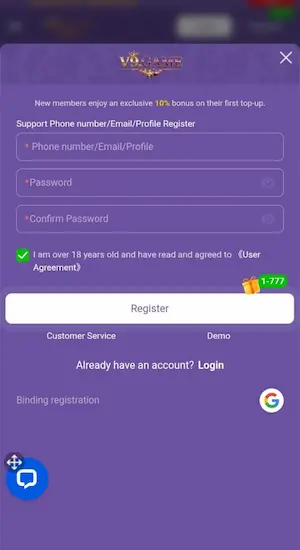 V9 Game Register