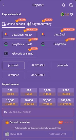 V9 Game deposit